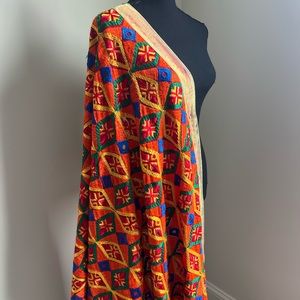 Phulkari Indian Shawl